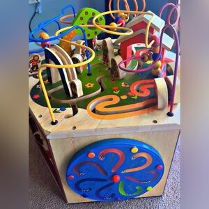 Colorful Wooden Activity Cube for Kids